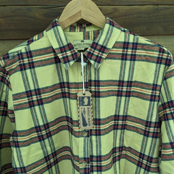 NWT Buffalo Jackson Trading CO. Woman's Button Down Flannel Plaid Shirt - Picture 3 of 4